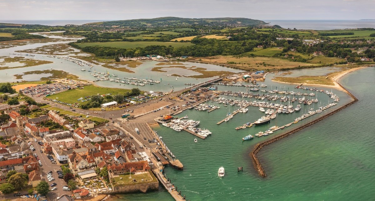 Aerial view of Yarmouth Harbour - photo credit: Chris Taylor